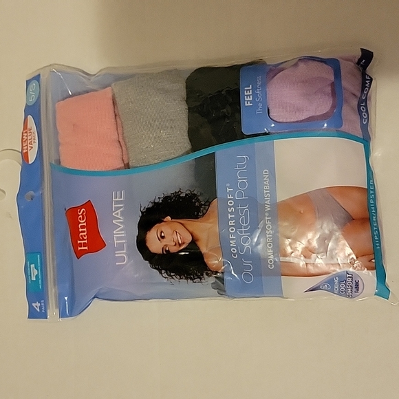 NWT: Hanes Women's Ultimate Hipster Panties 4 pack - Picture 1 of 8